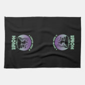 Ein Spuk Haus ist eine glückliche Zuhause Geschirrtuch (Horizontal)