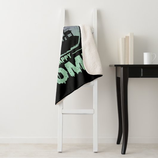 Ein Spuk Haus ist eine glückliche Zuhause Sherpadecke (Beispiel)