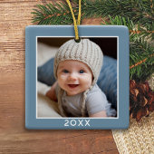 Ein Square Foto - Jahr - minimale Lichtdichte blau Keramikornament