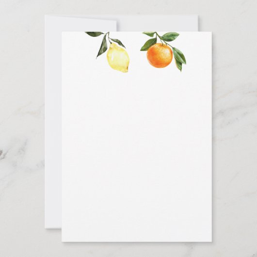 Ein Squeeze Ältere Martini Aperol doppelter Geburt Einladung (Rückseite)