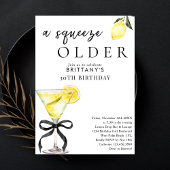 Ein Squeeze Older Lemon Drop Martini 30. Geburtsta Einladung