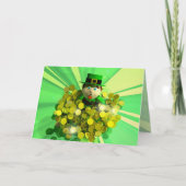 Ein St. Patrick's Day Gold Bath Karte (Vorderseite)