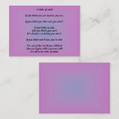 Ein Staat der Sinnesgeschäfts-Karte Visitenkarte (Vorne/Hinten)