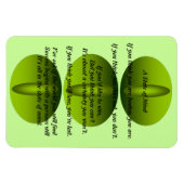 Ein Staat des Gedankengedichtemagneten Magnet (Horizontal)