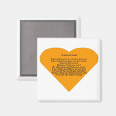 Ein Staat des Geistes Magnet (Vorderseite/Rückseite)