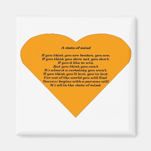 Ein Staat des Geistes Magnet (Vorne)