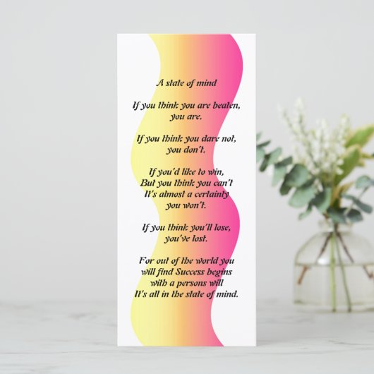 Ein Staat von Mind Rack Cards (Stehend Vorderseite)