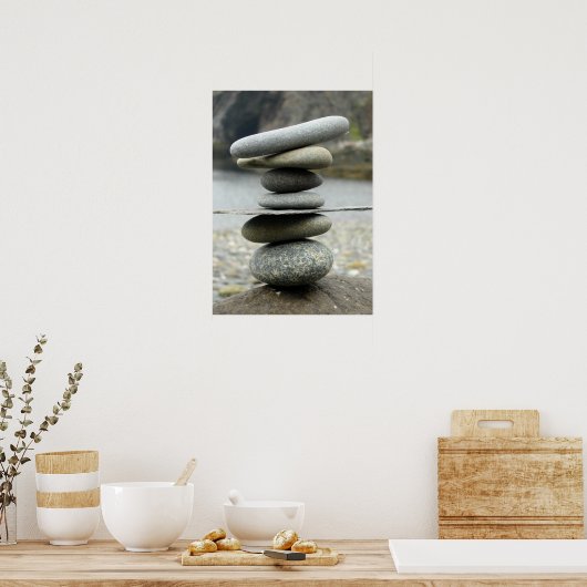 Ein Stack-Rock-Poster Poster (Küche)