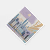 Ein Stadtbild von Monar Serviette (Ecke)