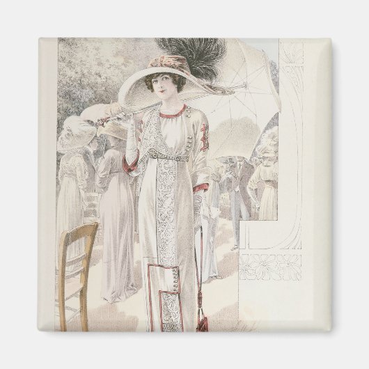 Ein Stadtkleid aus dem "Les Grandes Modes de Paris Magnet (Vorne)