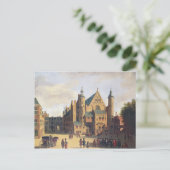 Ein Stadtplatz in Haarlem Postkarte (Stehend Vorderseite)