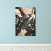 Ein Staffelführer weist auf eine Verzögerung hin Leinwanddruck (Insitu (Holzboden))