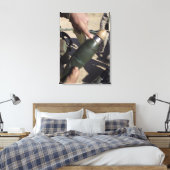 Ein Staffelführer weist auf eine Verzögerung hin Leinwanddruck (Insitu (Schlafzimmer))