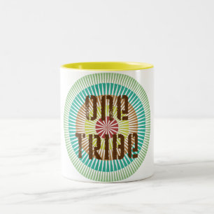 Ein Stamm Zweifarbige Tasse