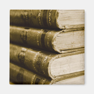 Ein Stapel alte Bücher Magnet