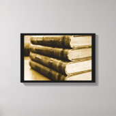 Ein Stapel alter Bücher Leinwanddruck (Vorderseite)