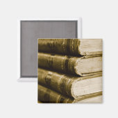 Ein Stapel alter Bücher Magnet (Vorderseite/Rückseite)
