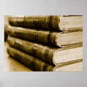 Ein Stapel alter Bücher Poster (Vorne)