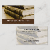 Ein Stapel alter Bücher Visitenkarte (Vorne/Hinten)