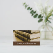 Ein Stapel alter Bücher Visitenkarte (Stehend Vorderseite)