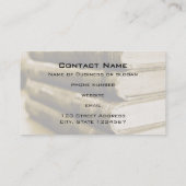 Ein Stapel alter Bücher Visitenkarte (Rückseite)