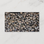 Ein Stapel der hölzernen Klotz des Schnittes Visitenkarte (Rückseite)