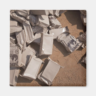 Ein Stapel der Mahlzeiten essfertig Magnet