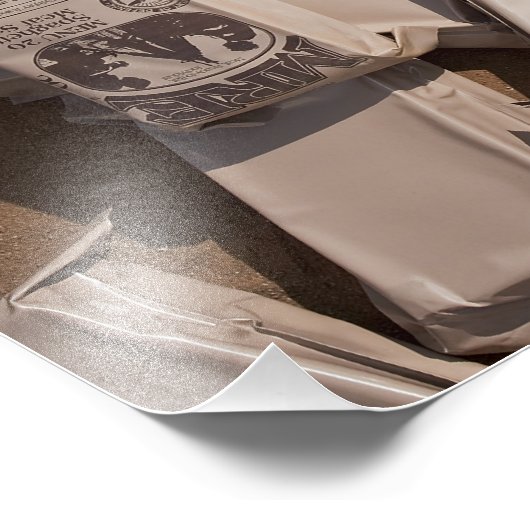 Ein Stapel zu essen Fotodruck (Ecke)