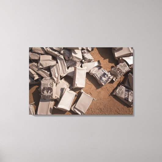 Ein Stapel zu essen Leinwanddruck (Vorderseite)