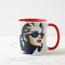 Ein Star im Pop-Art-Stil. Tasse