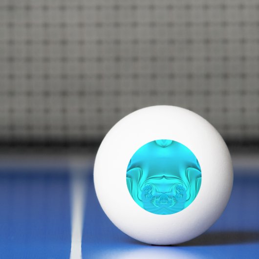 Ein Star Ping Pong Ball, Bubbly Blue und Aqua ~ Tischtennisball (Netto)