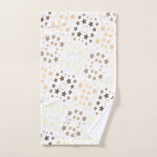 Ein Star Print Handtuch Set mit Weiß (Handtuch)