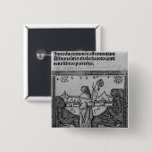 Ein stargazing Astronom Button (Vorne & Hinten)