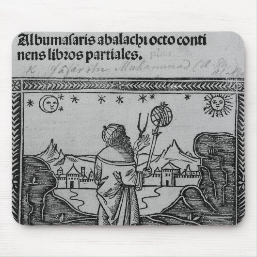 Ein stargazing Astronom Mousepad (Vorne)