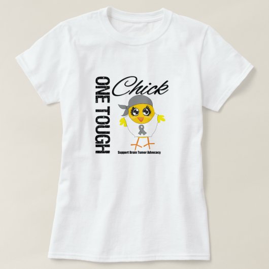 Ein starker Küken-Hirntumor-Krieger T-Shirt (Design vorne)
