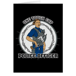 Ein starker weiblicher Polizist