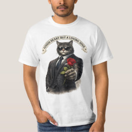Ein starkes Herz, immer noch weich | Gentleman-Kat T-Shirt