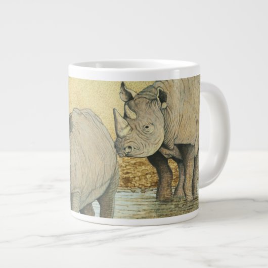 Ein starkes Leben Jumbo-Tasse (Vorderseite Rechts)