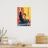 Ein starkes und mächtiges Land werden! Korea Poster (Küche)