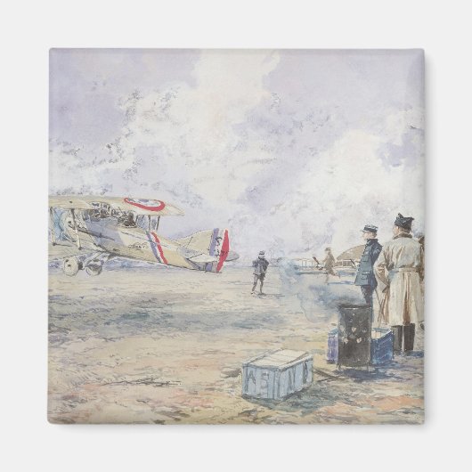 Ein startendes Flugzeug, 1913 Magnet (Vorne)