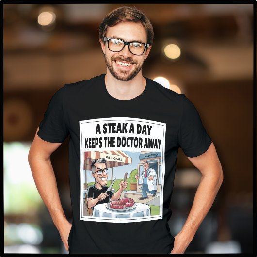 Ein Steak A Day Carnivore Ketovore Keto Funny Mens T-Shirt