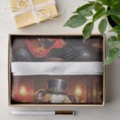 Ein Steamhund, der Gitarre spielt - Seidenpapier (Geschenk)