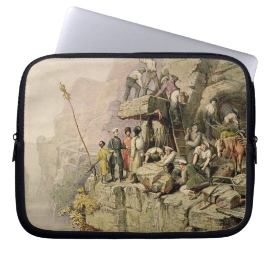 Ein Steinsteinbruch, 1833 (Farbelitho) Laptopschutzhülle (Vorderseite)