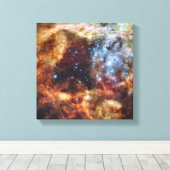 Ein stellares Kinderzimmer, bekannt als R136 Leinwanddruck (Insitu (Holzboden))