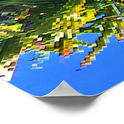 Ein Stern im Teich...... Poster (Ecke)