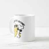 Ein Stern ist ein "Bone Funny Movie Title Puff" Kaffeetasse (Vorderseite Links)