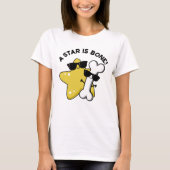 Ein Stern ist ein "Bone Funny Movie Title Puff" T-Shirt (Vorderseite)