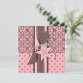 Ein Stern ist ein Geborener Einladung eines Mädche (Stehend Vorderseite)