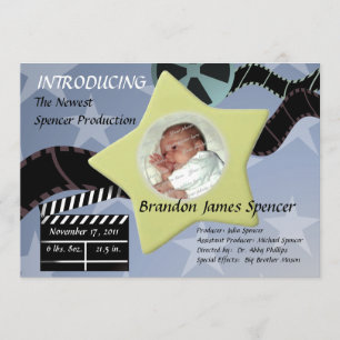 Ein Stern ist Geboren/blau Ankündigung