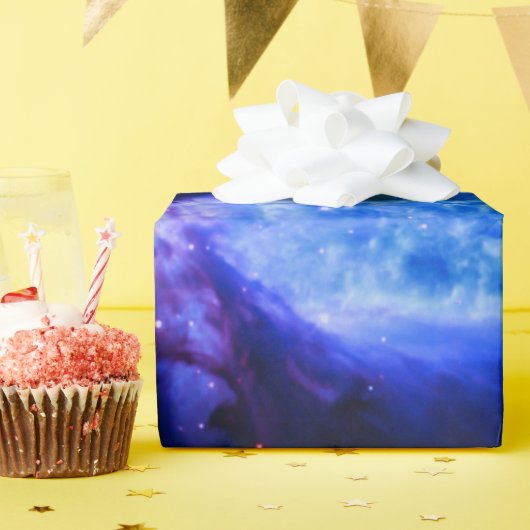 Ein Stern ist Geboren blau Geschenkpapier (Geburtstagsparty)